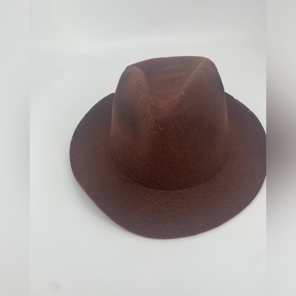 Nightmare on Elm Street Freddy Kreuger Brown Felt Fedora Hat - Picture 4 of 6